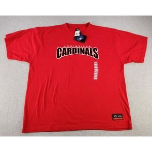 New St Louis Cardinals T-SHIRT Men 2XL Red Short Sleeve Embroidered Baseball Tee